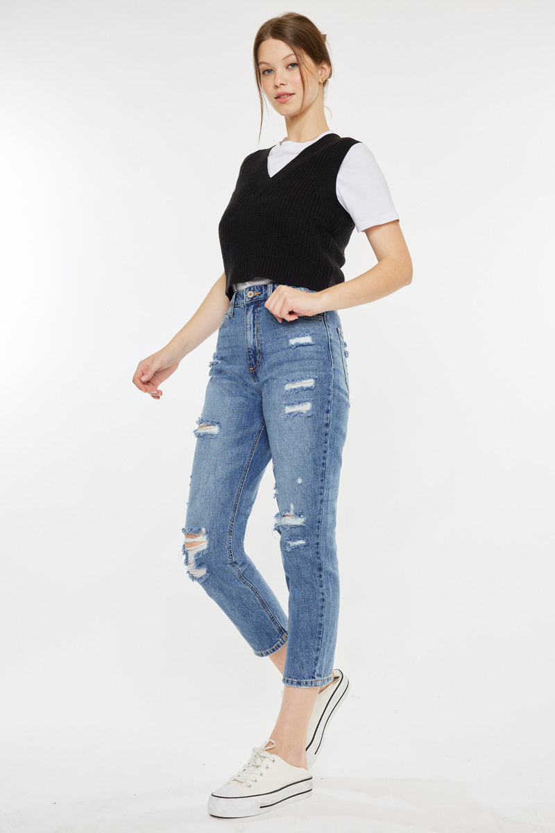 Women's Ultra High Rise Straight Jeans - Bobbie