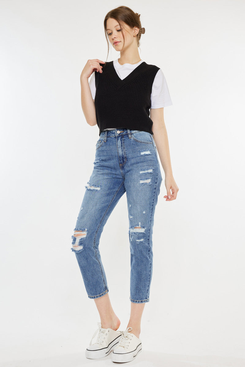 Women's Ultra High Rise Straight Jeans - Bobbie