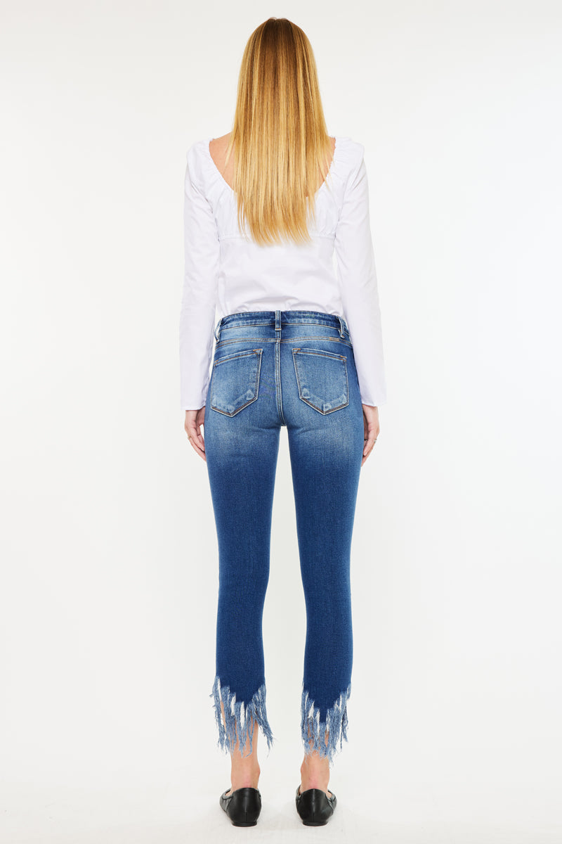 Women's Mid Rise Ankle Skinny Jeans - Audrina