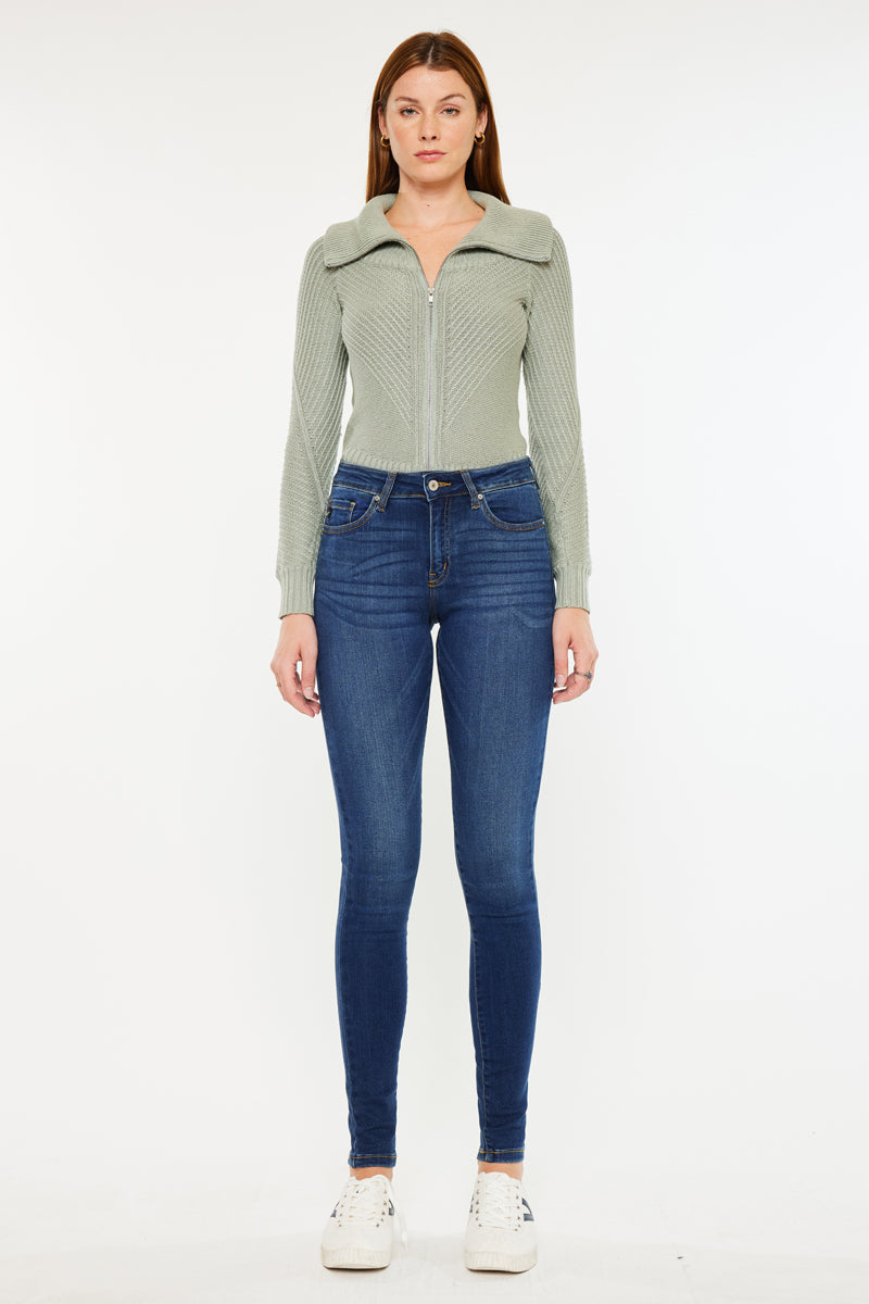Women's Mid Rise Super Skinny Jeans - Annaka