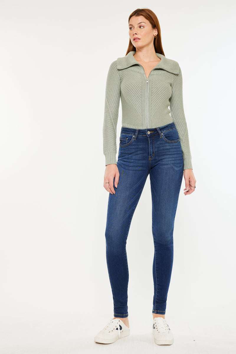 Women's Mid Rise Super Skinny Jeans - Annaka