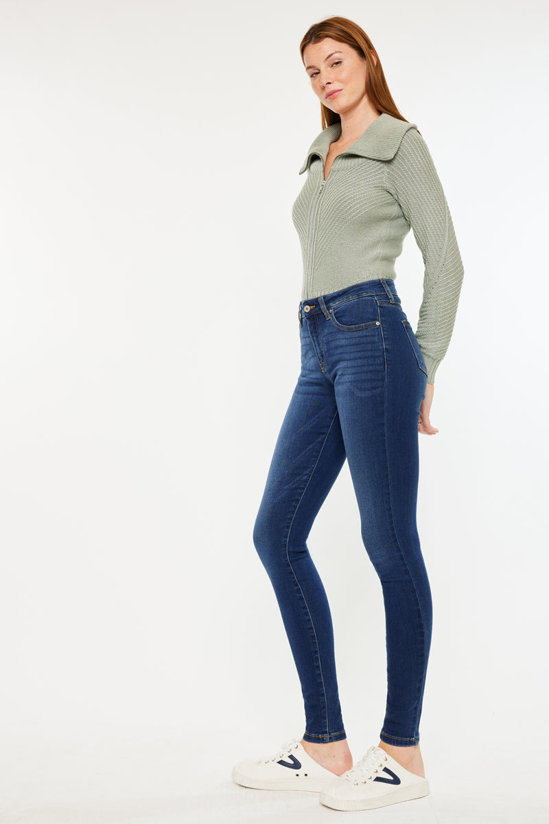 Women's Mid Rise Super Skinny Jeans - Annaka
