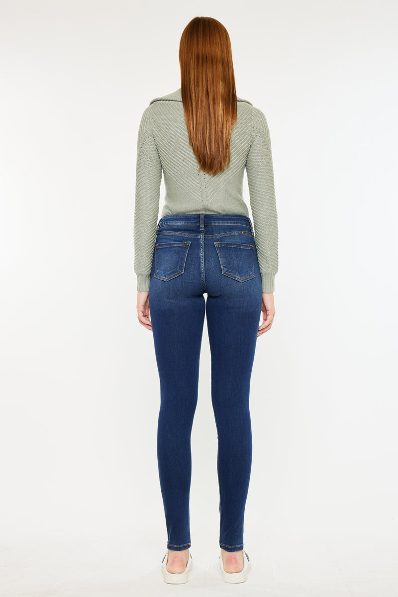 Women's Mid Rise Super Skinny Jeans - Annaka