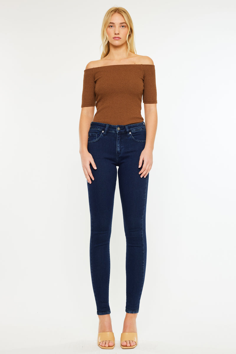 Women's Mid Rise Super Skinny Jeans - Annaka