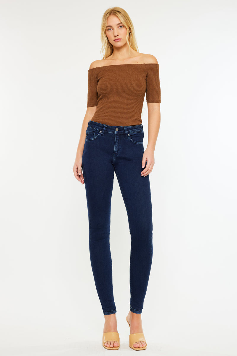 Women's Mid Rise Super Skinny Jeans - Annaka