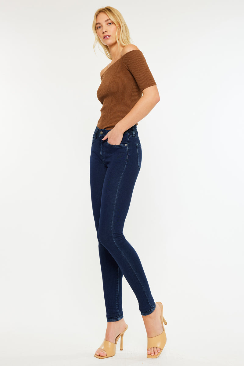 Women's Mid Rise Super Skinny Jeans - Annaka