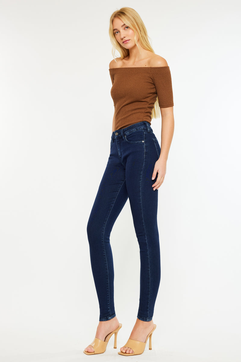 Women's Mid Rise Super Skinny Jeans - Annaka