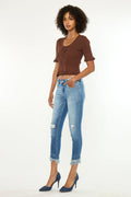 Women's Mid Rise Ankle Skinny Jeans - Camila