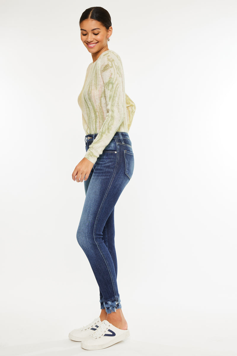 Women's High Rise Ankle Skinny Jeans - Antonella