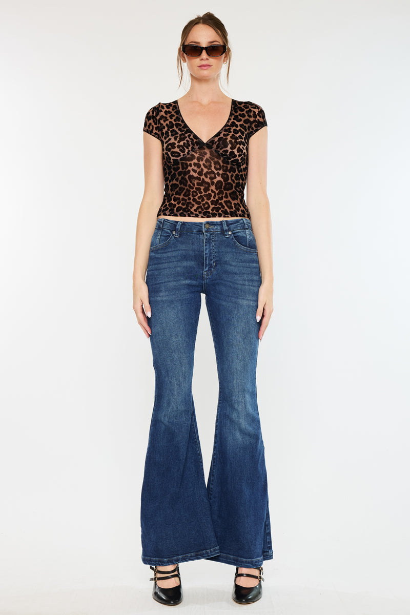 Women's High Rise Super Flare Jeans - Arizona