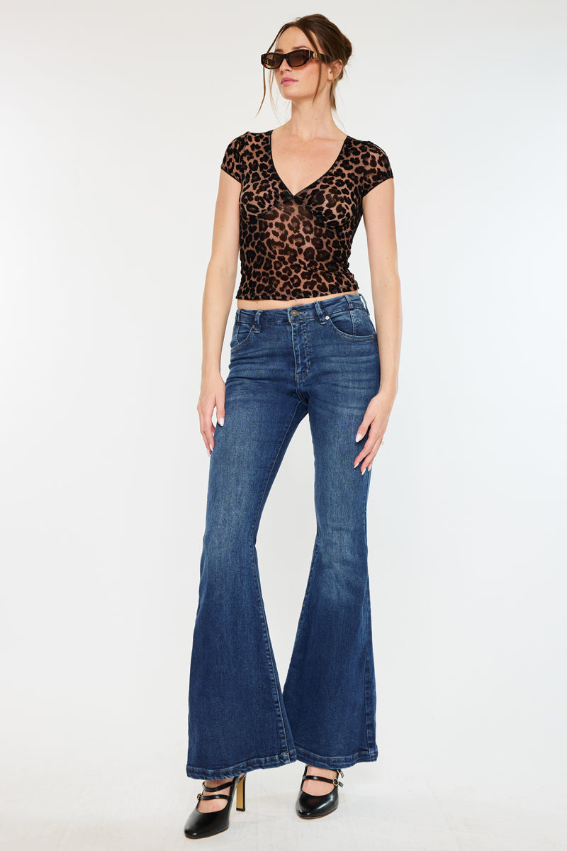 Women's High Rise Super Flare Jeans - Arizona