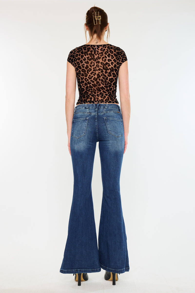Women's High Rise Super Flare Jeans - Arizona
