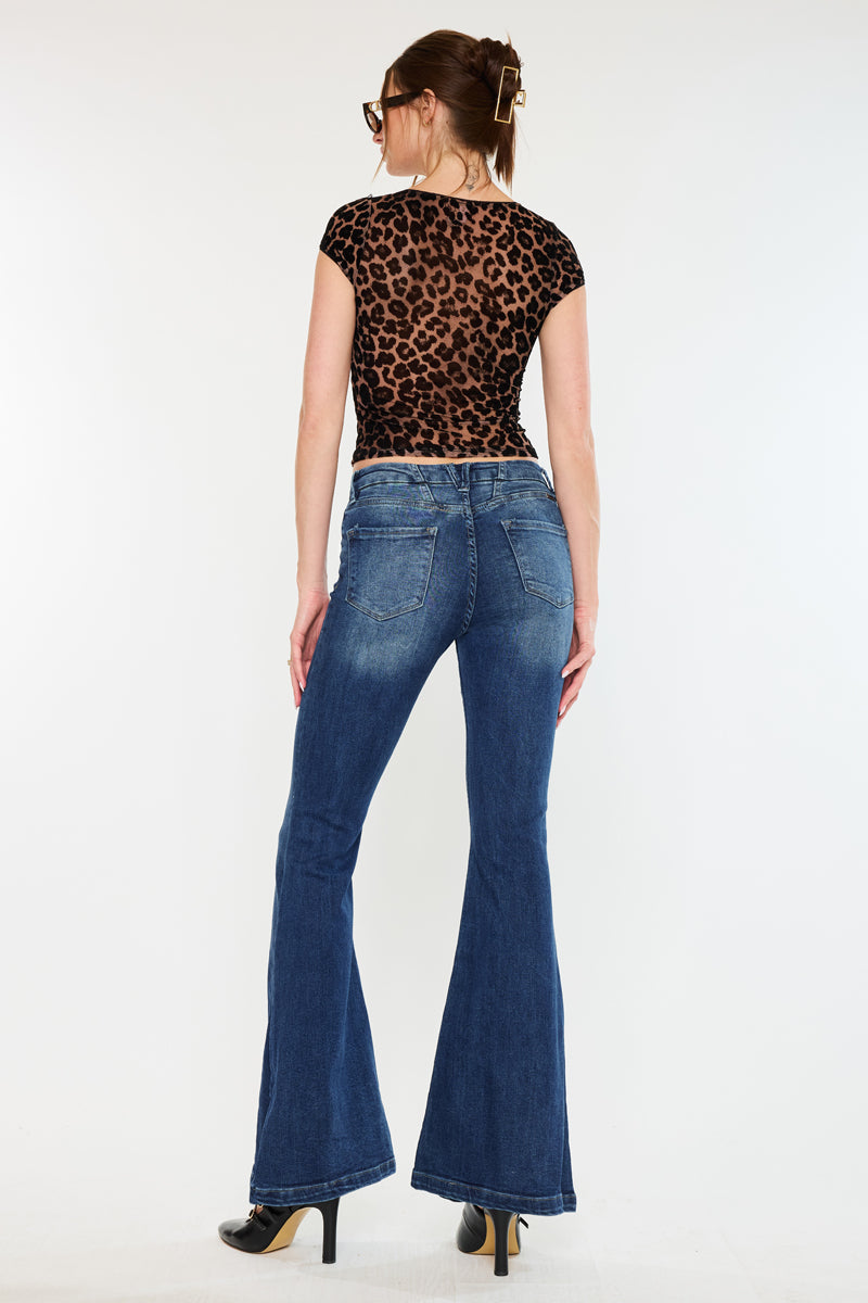 Women's High Rise Super Flare Jeans - Arizona