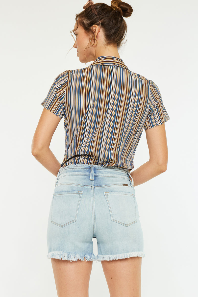 Women's High Rise Denim Shorts - Carolina
