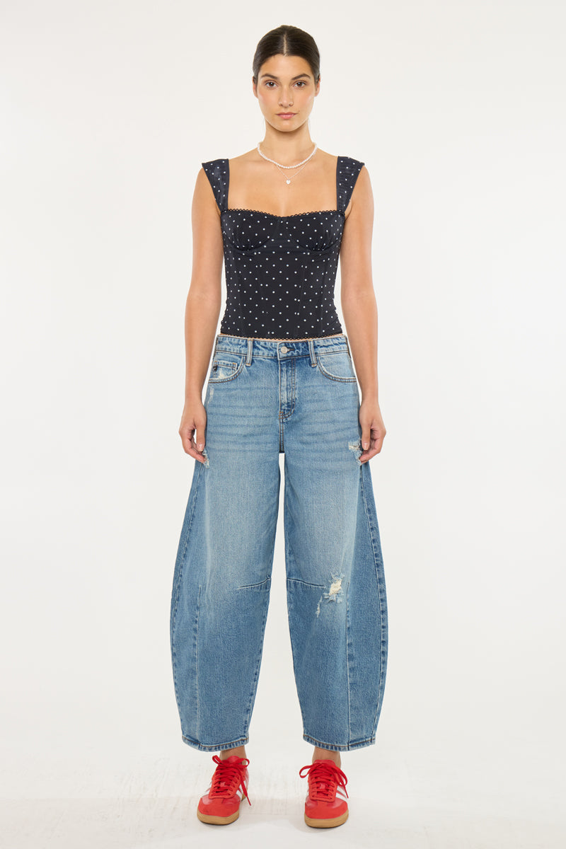 Women's High Rise Horseshoe Jeans - Addison