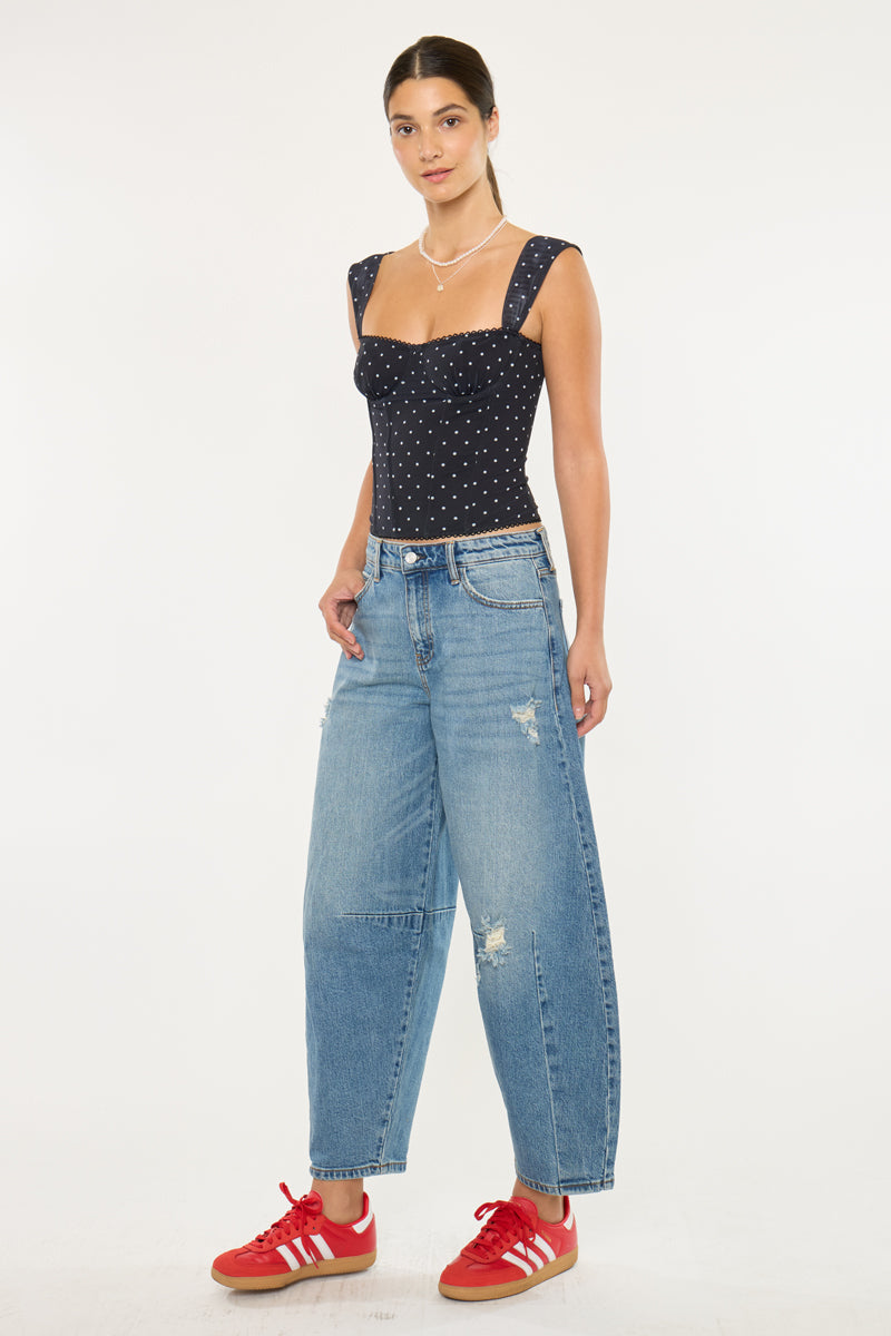 Women's High Rise Horseshoe Jeans - Addison