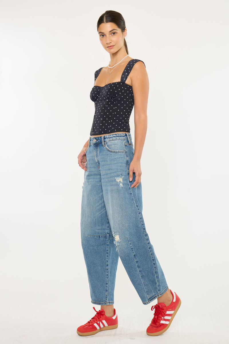 Women's High Rise Horseshoe Jeans - Addison