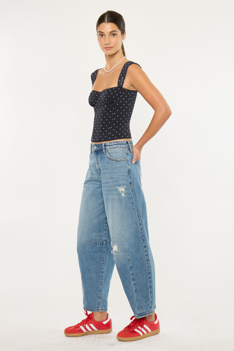 Women's High Rise Horseshoe Jeans - Addison