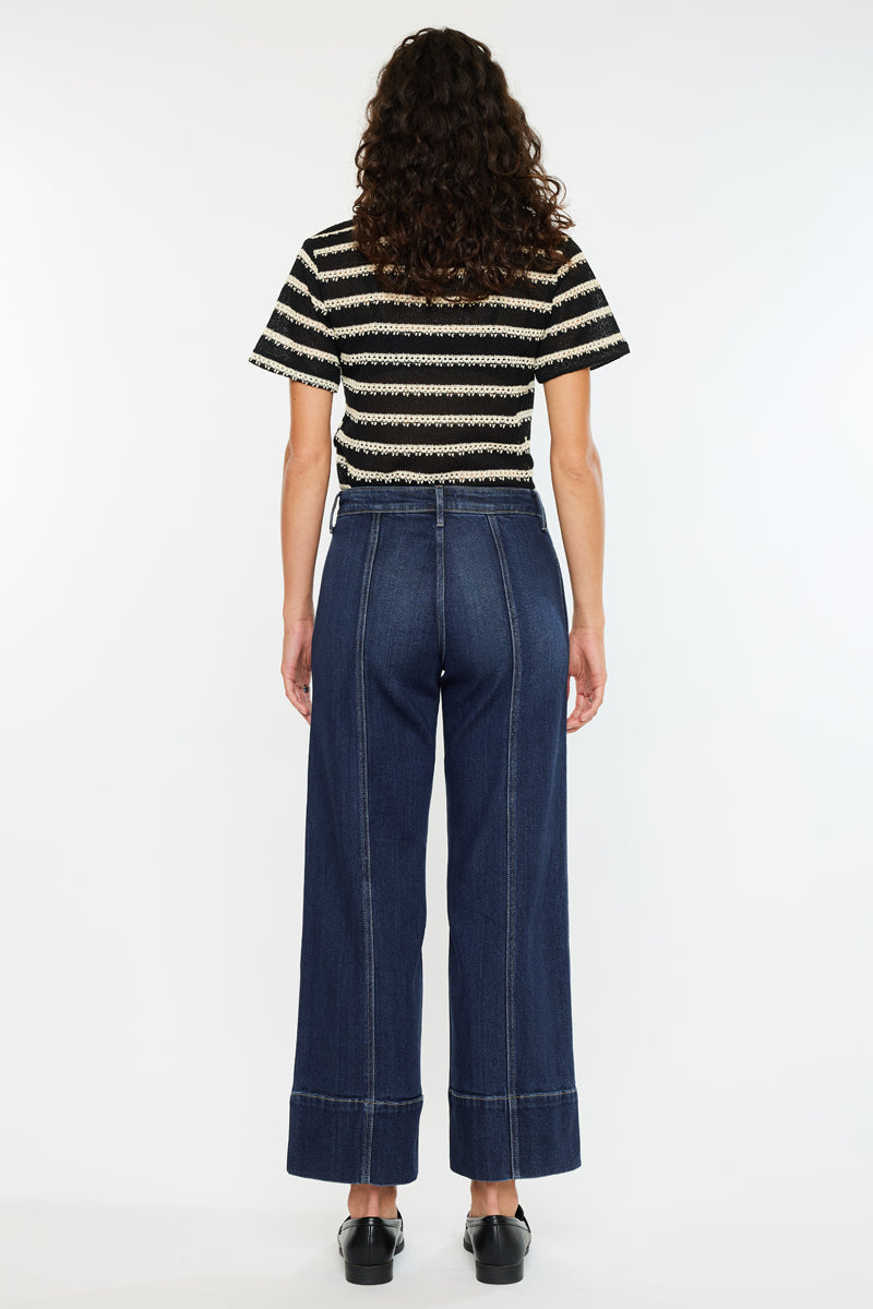Women's High Rise Wide Leg Jeans - Ashley