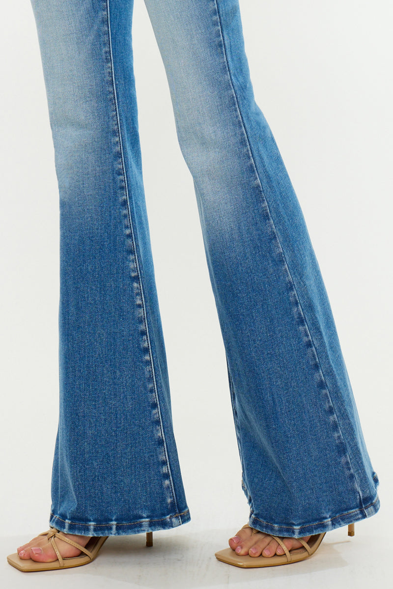 Women's High Rise Super Flare Jeans - Blythe