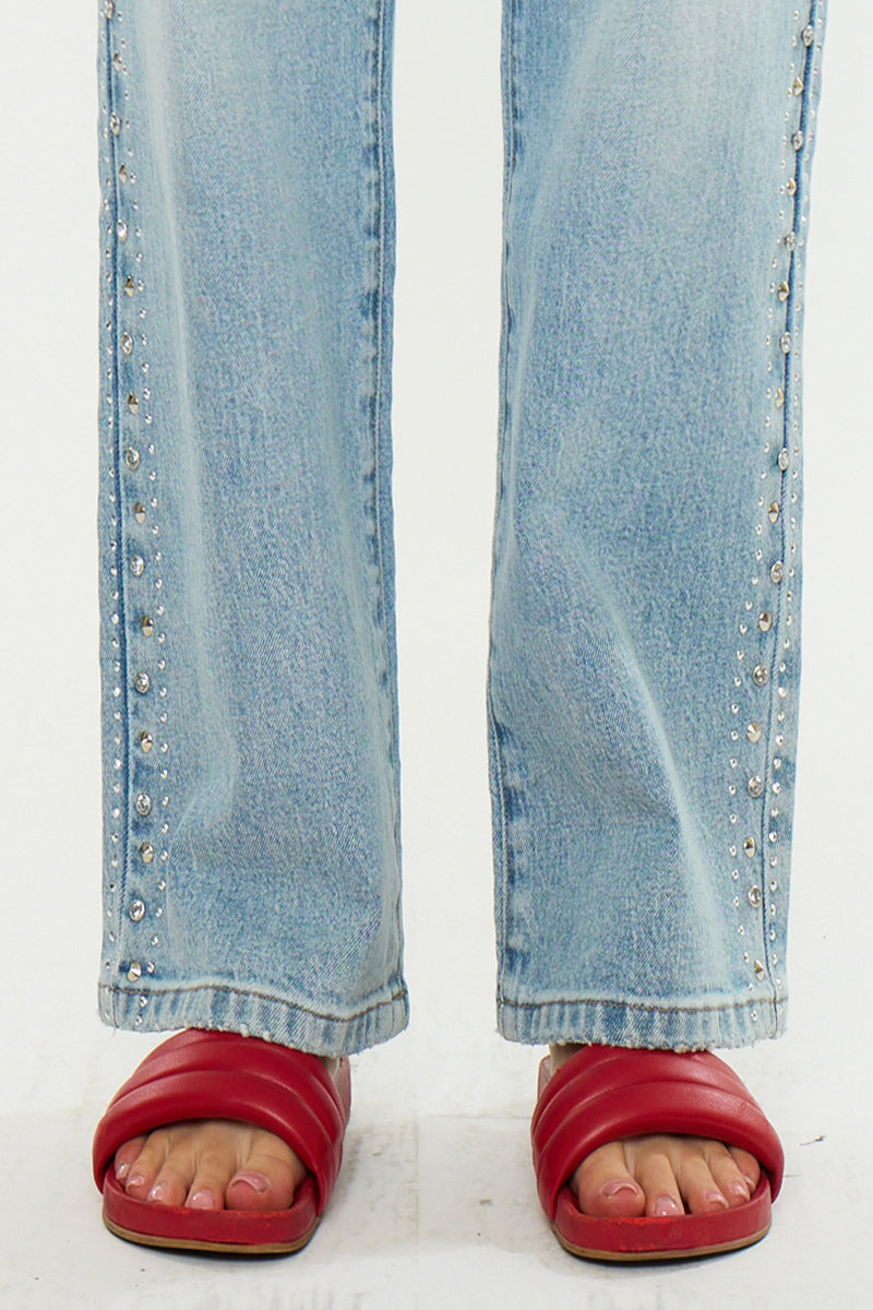 Women's Low Slung Baggy Jeans - Arabella