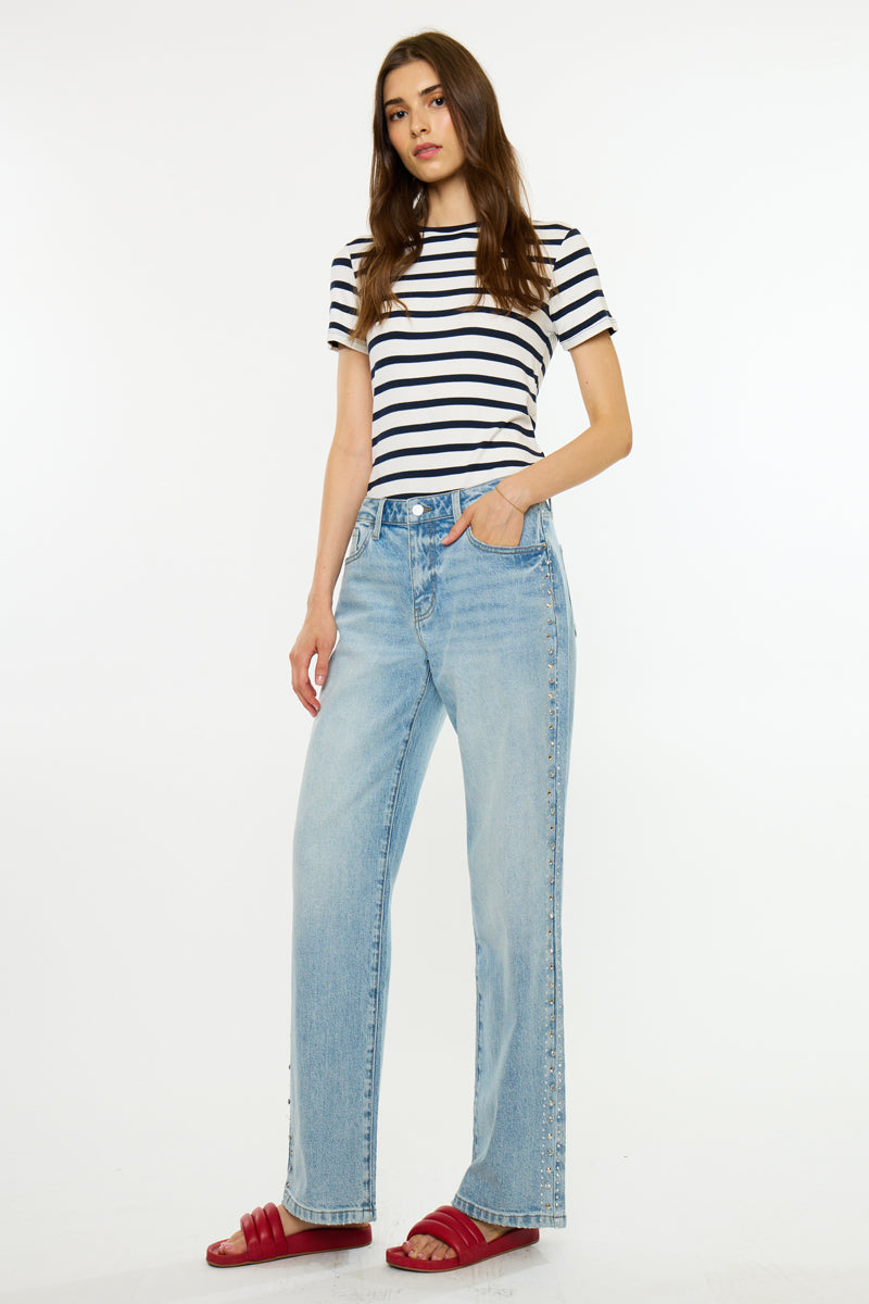 Women's Low Slung Baggy Jeans - Arabella