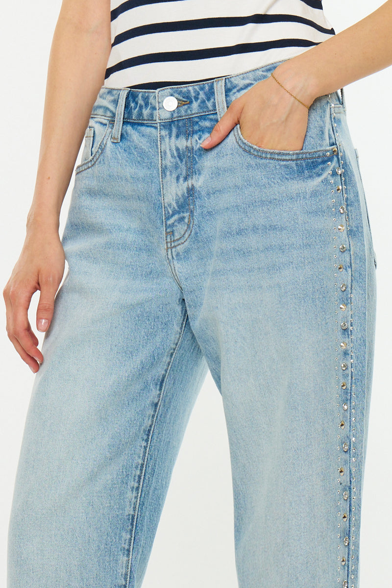 Women's Low Slung Baggy Jeans - Arabella
