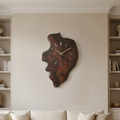 Handcrafted Live Edge Wood Wall Clock Living Room Wall