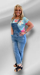 Mica Denim Boyfriend Overalls