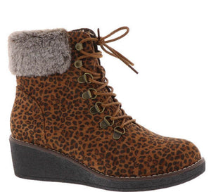 Corky's Fox Bay Wedge Faux Fur Cheetah print boot