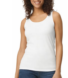 White Cotton Tank Top