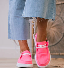 Load image into Gallery viewer, CORKY&#39;S NEON PINK SLIP ON KAYAK 2 SHOES
