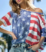 Load image into Gallery viewer, Flag Theme T-Shirt
