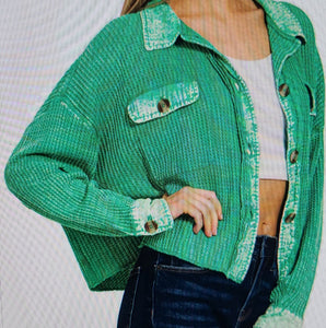 CROPPED SHACKET KELLY GREEN