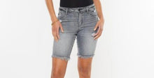 Load image into Gallery viewer, KanCan Mid Rise Shorts Light Gray
