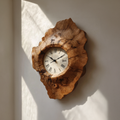 Rustic Organic Handmade Wood Wall Clock Entryway or Living Room