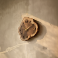 Rustic Natural Handcrafted Wood Wall Clock, Decorative Tree Slice Silent Clock