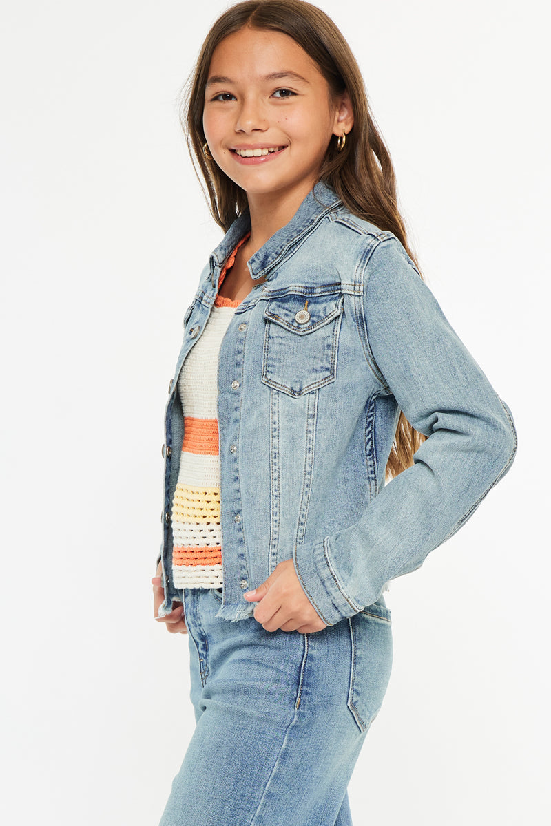 Girls' Denim Jacket - Abby