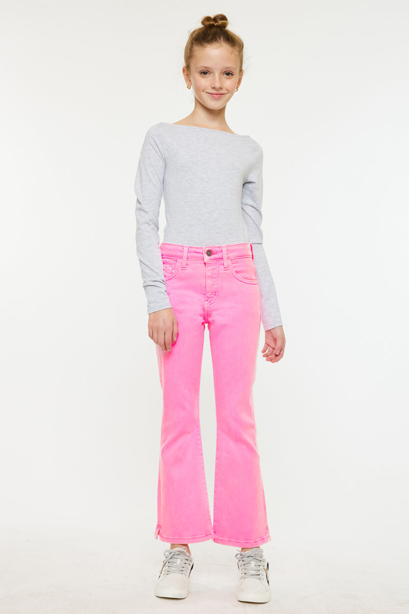 Girls' High Rise Kick Flare Jeans - Bristol