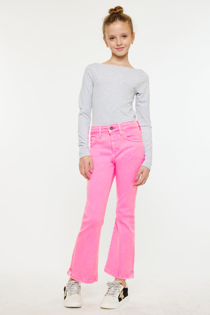 Girls' High Rise Kick Flare Jeans - Bristol