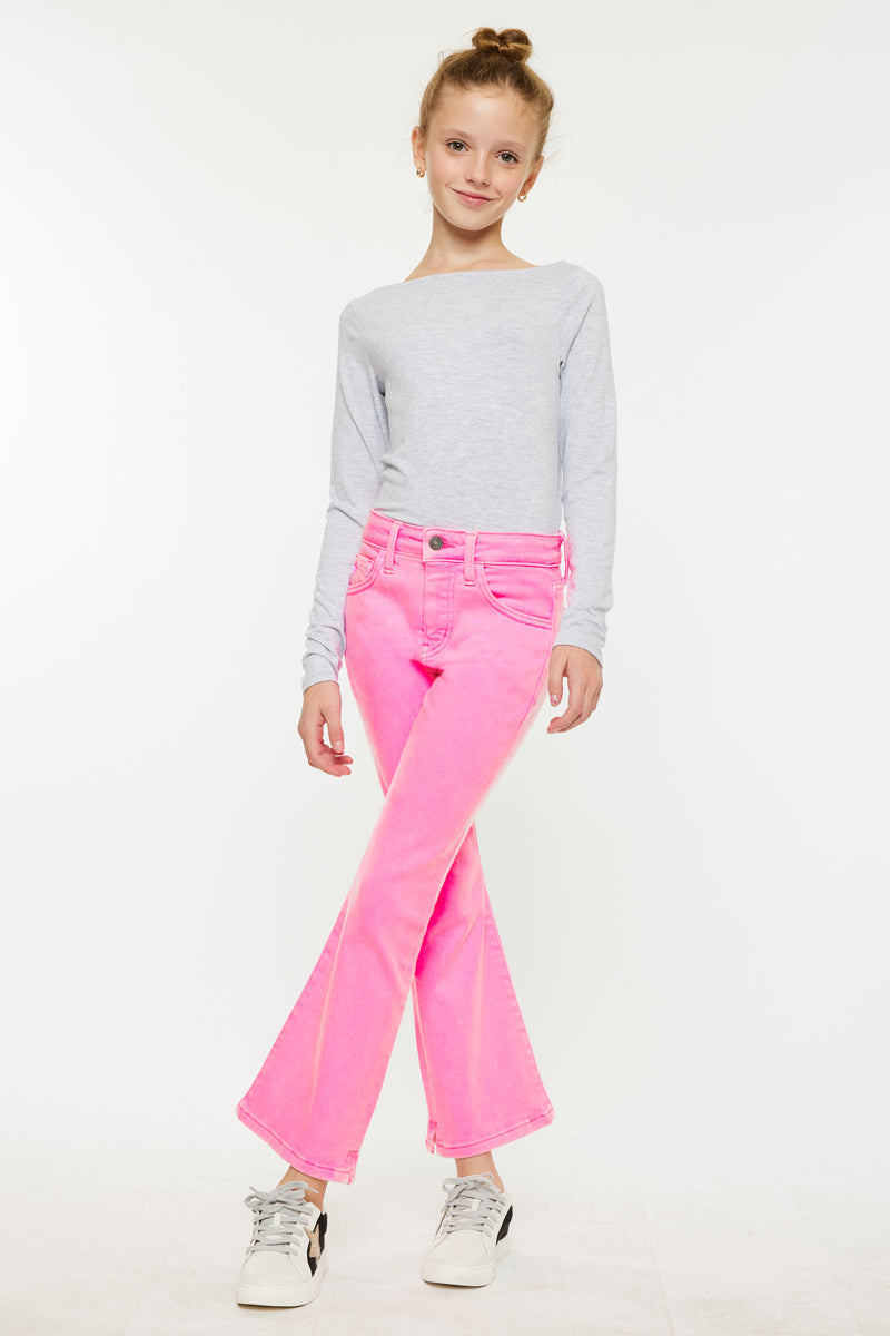 Girls' High Rise Kick Flare Jeans - Bristol