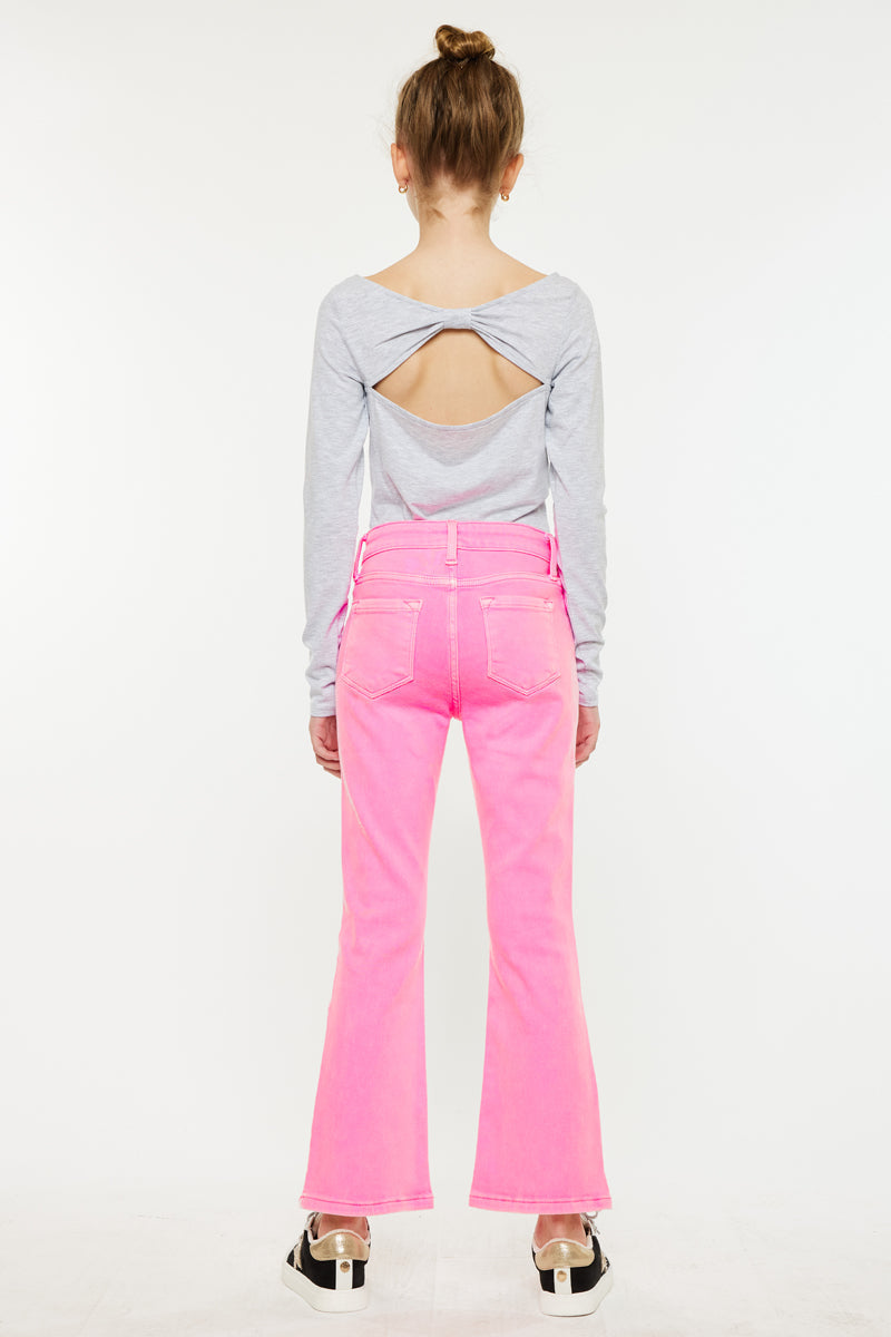 Girls' High Rise Kick Flare Jeans - Bristol