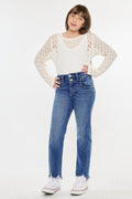 Girls' High Rise Slim Straight Jeans - Auburn