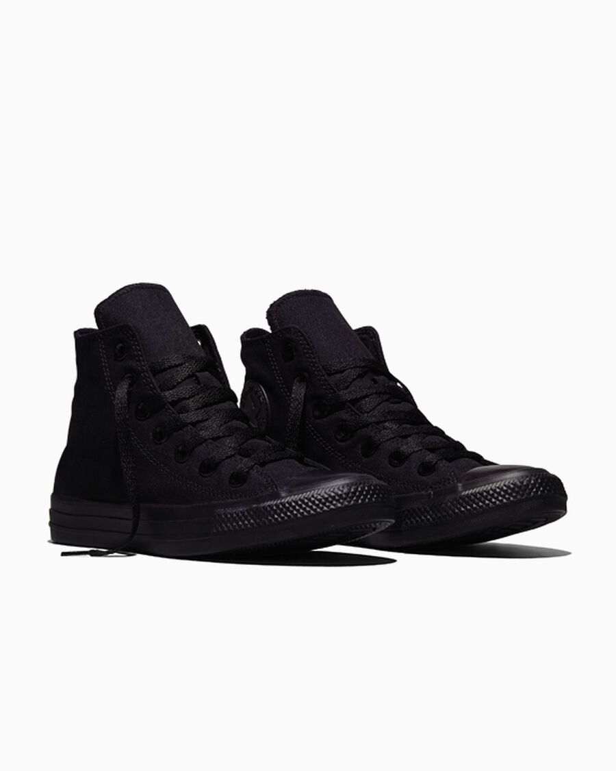 Canvas High-Top Sneaker - Multiple Colors - Black Monochrome
