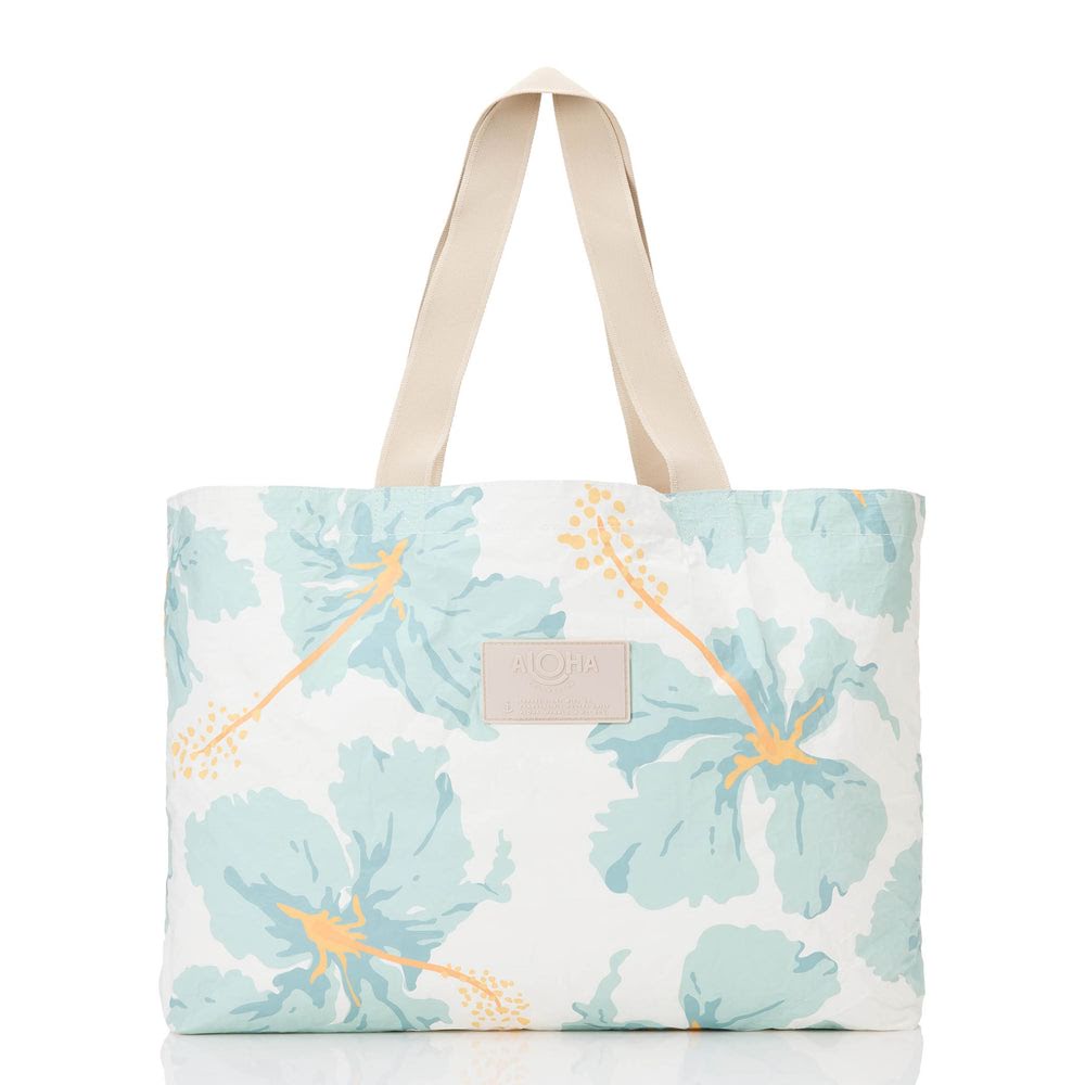 Reversible Nylon Tote - Floral