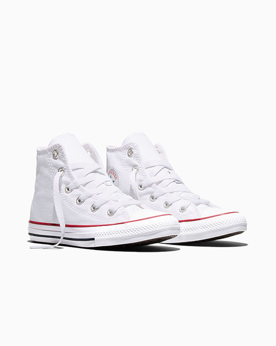 Kids Canvas High-Top Sneaker - Multiple Colors - Optical White
