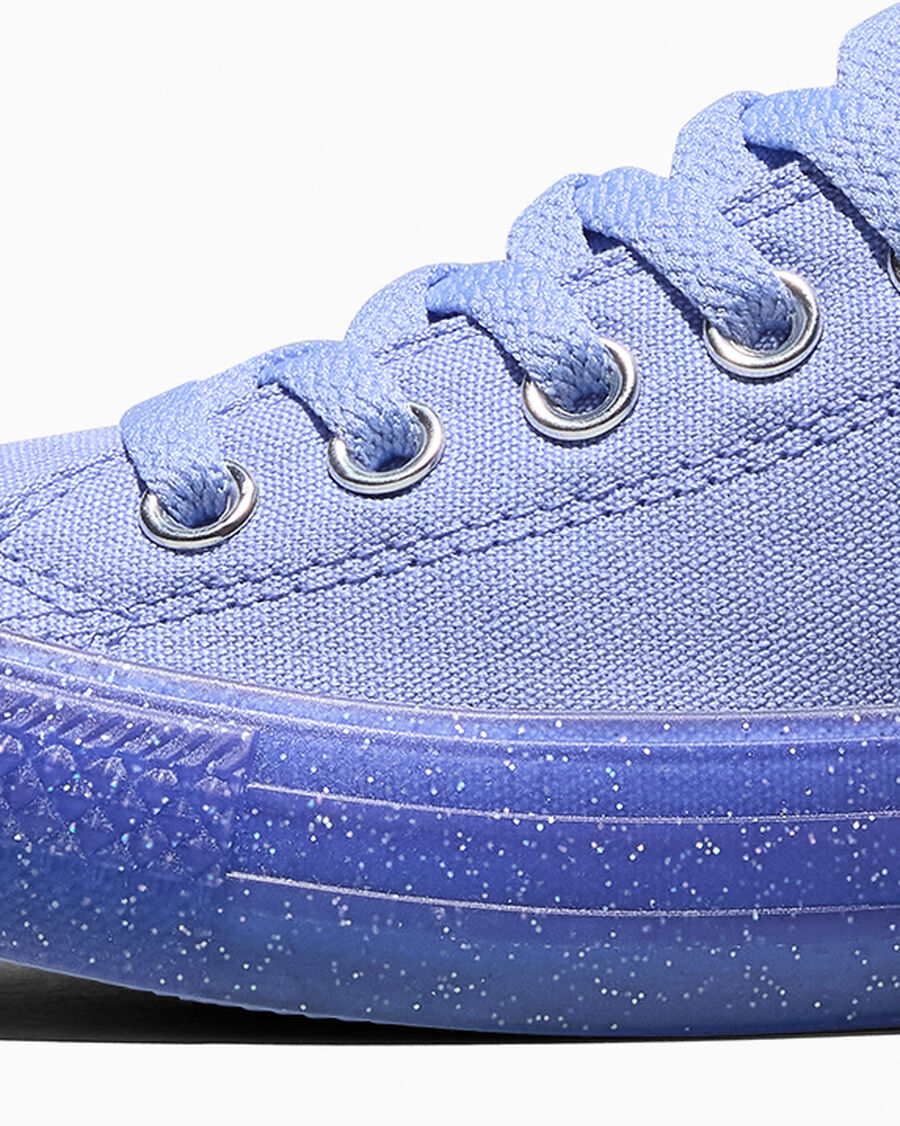 Glitter Clear Sole Canvas Low Top Sneaker