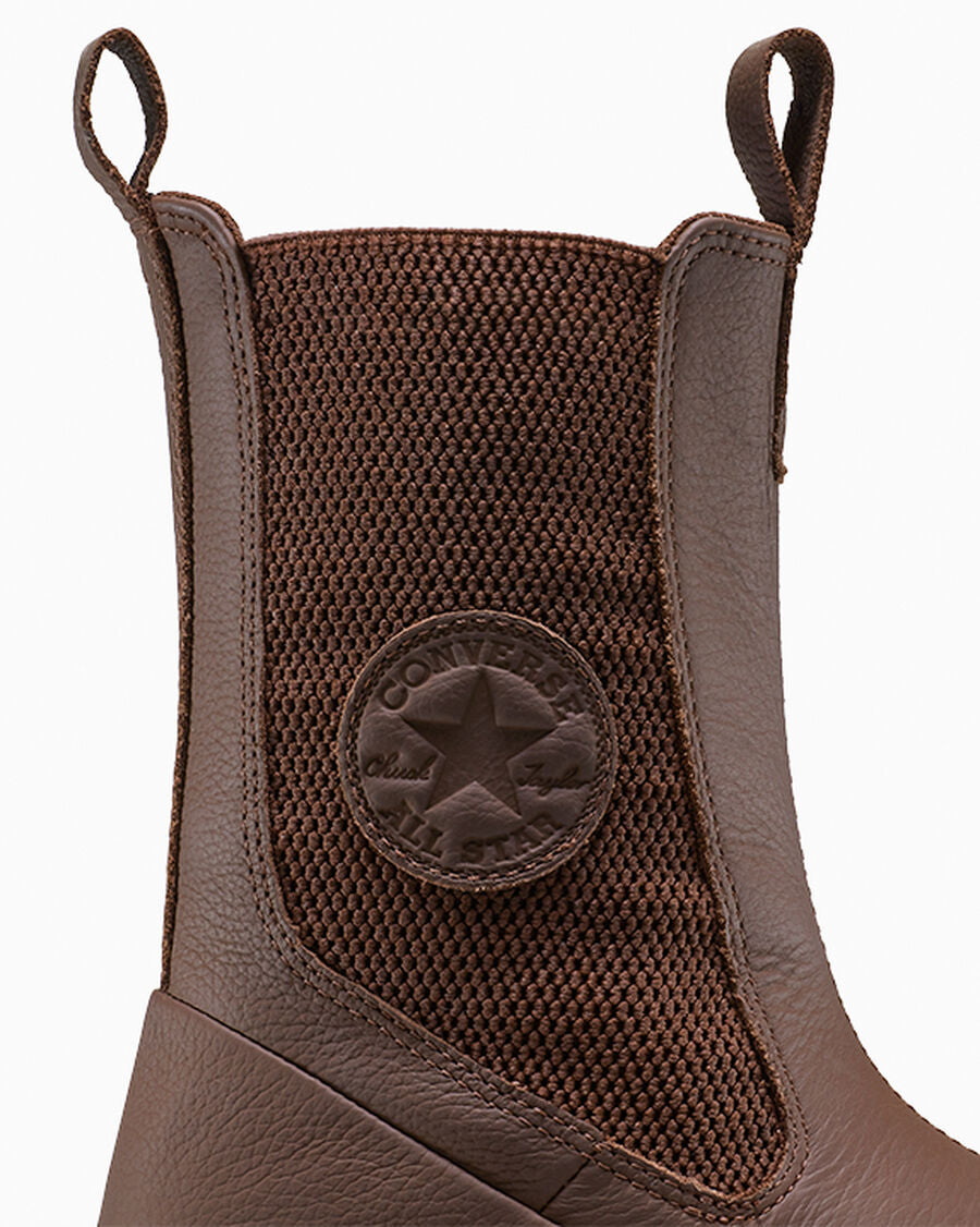 Women's Leather Lug Sole Chelsea Boot - Black - Totally Fudged/Totally Fudged