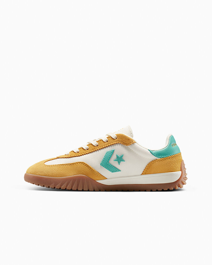 Unisex Nylon And Suede Low-Top Trainer - Sunny Angle Yellow/Egret/Archive Sea Green