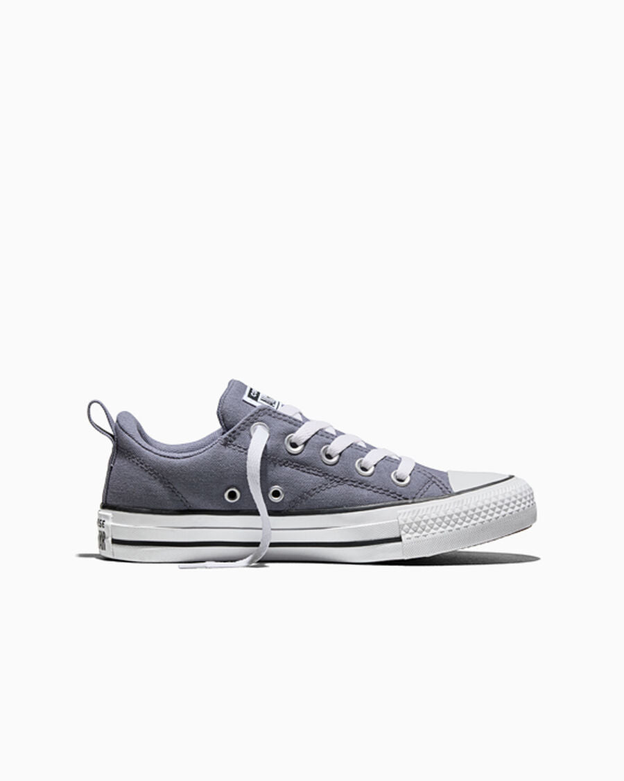 Kids' Canvas Low Top Sneaker - Thunder Whale/White/Black